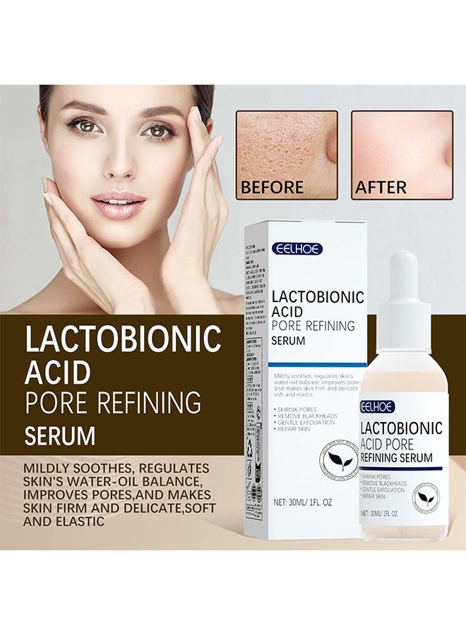 إيلهو مصل تكرير المسام بحمض اللاكتوبيونيك ، حمض اللاكتوبيونيك ، مصل شد المسام ، مصغر المسام النباتي للرجال والنساء بغض النظر عن العمر 30 مل - Image 2
