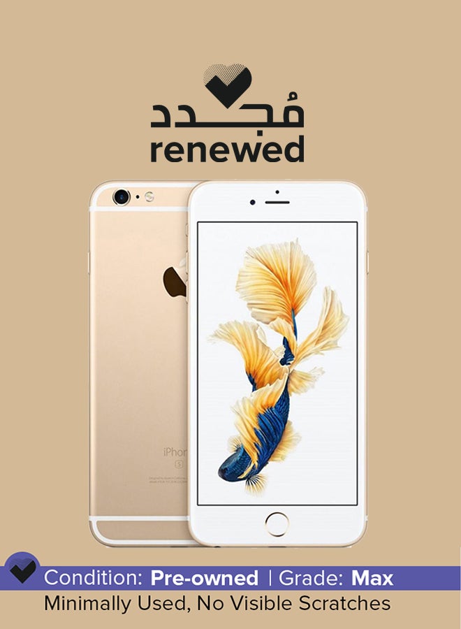 ابل  مُجدد - آيفون 6s سعة 64 جيجابايت مع تطبيق فيس تايم يدعم 4G LTE ذهبي - Image 1