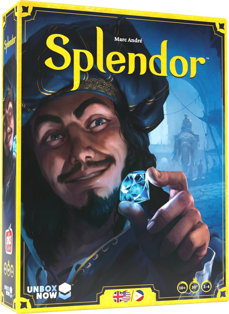 Asmodee Splendor Board Game - Master The Art of Wealth and Prestige! - Engaging Gem Mining Strategy Game for Kids & Adults, Ages 10+, 2-4 Players, 30 Min Playtime - Image 1