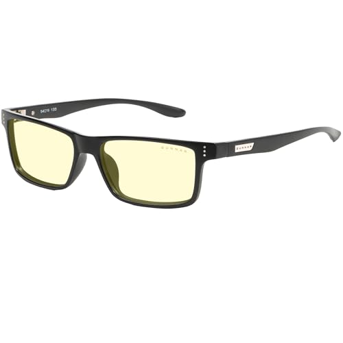 GUNNAR Premium Reading Glasses Blocks 65 Blue Light Vertex Onyx Amber Tint Pwr 15