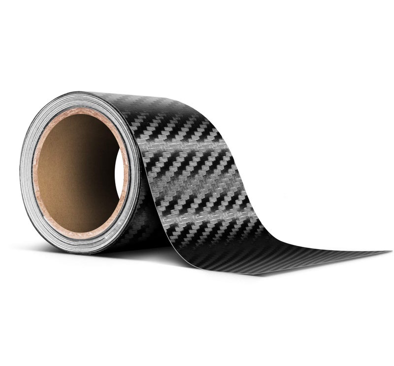 VViViD Black Carbon Fiber AirRelease Adhesive Vinyl Tape Roll 2 x 20ft - Image 3