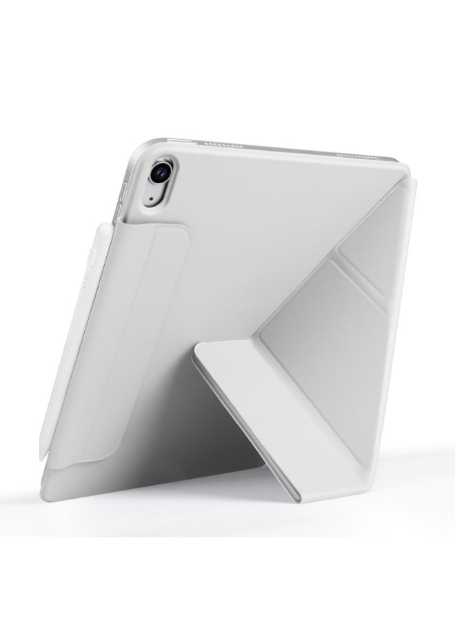 جراب مغناطيسي لجهاز iPad Pro 11 Case 2022/ 2021 / air4/air5 10.9 "/ ipad air6/air7 11" مع حامل قلم رصاص، غطاء حماية ممتاز مع ظهر ناعم من مادة TPU وميزة السكون/التنشيط التلقائي لجهاز iPad Pro 11 متوافق مع (A2228 / A2231 / A2068 / A2230)،رمادي - Image 3