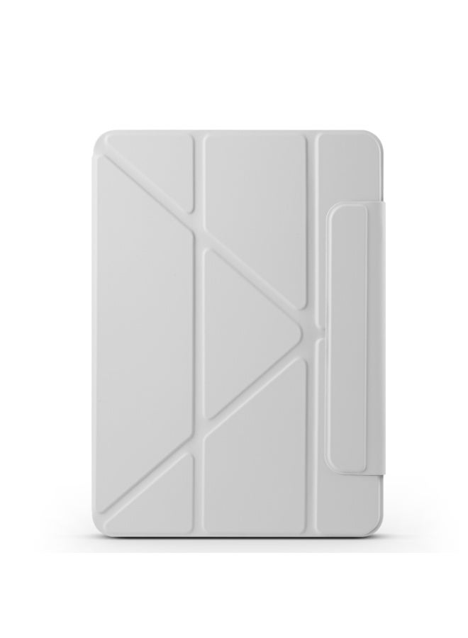 جراب مغناطيسي لجهاز iPad Pro 11 Case 2022/ 2021 / air4/air5 10.9 "/ ipad air6/air7 11" مع حامل قلم رصاص، غطاء حماية ممتاز مع ظهر ناعم من مادة TPU وميزة السكون/التنشيط التلقائي لجهاز iPad Pro 11 متوافق مع (A2228 / A2231 / A2068 / A2230)،رمادي - Image 2