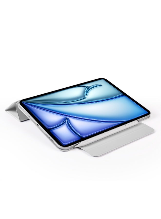 جراب مغناطيسي لجهاز iPad Pro 11 Case 2022/ 2021 / air4/air5 10.9 "/ ipad air6/air7 11" مع حامل قلم رصاص، غطاء حماية ممتاز مع ظهر ناعم من مادة TPU وميزة السكون/التنشيط التلقائي لجهاز iPad Pro 11 متوافق مع (A2228 / A2231 / A2068 / A2230)،رمادي - Image 5