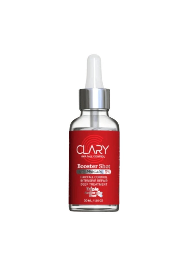 Clary Booster Shot Hair Fall Control Serum with Procapil 5% – Strengthens Roots & Supports Hair Growth – 30ml - Image 4