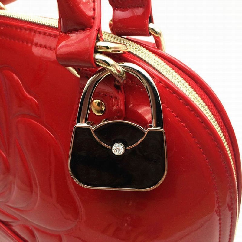 ROFLYER Handbag Shape Design Metal Foldable Purse Bag Hook Table Hanger,Set of 4 - Image 5