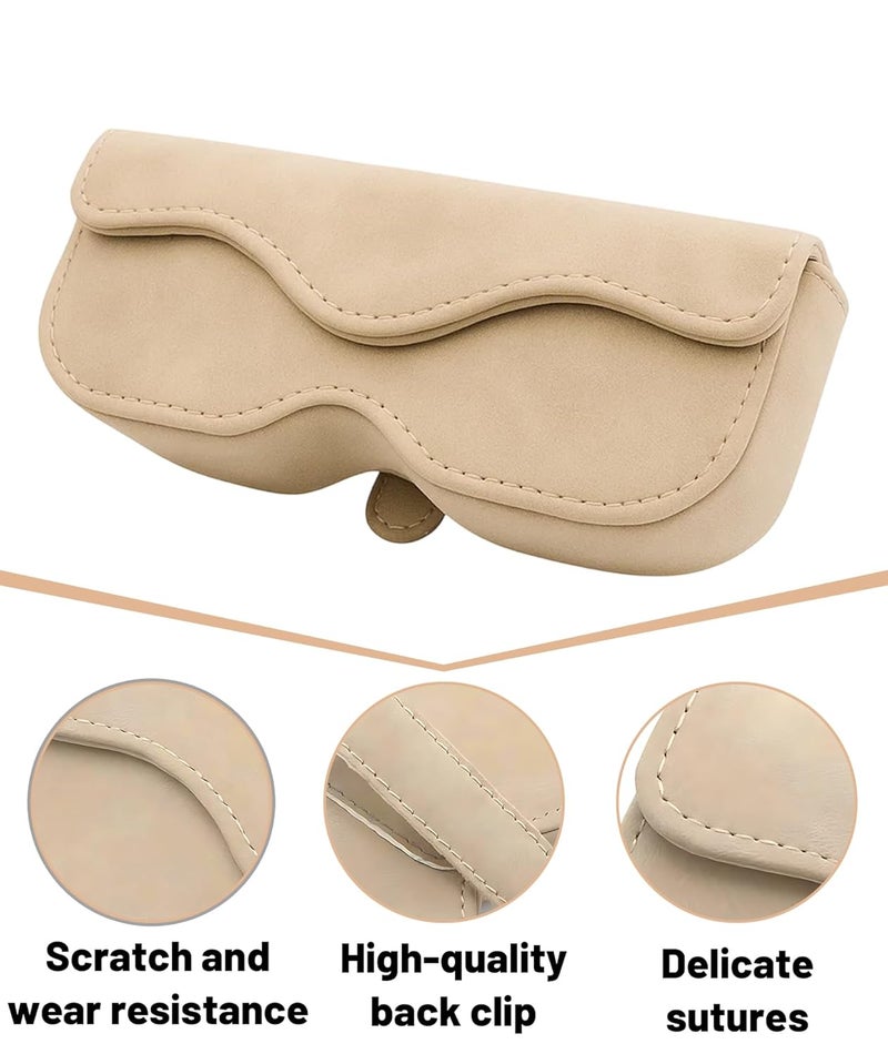 Indusoire منظم نظارات شمسية، حامل نظارات للسيارة، مشبك منظم للزجاجات والأغراض الصغيرة، تصميم مدمج 16.5 x 7 x 4.5 سم - Image 3