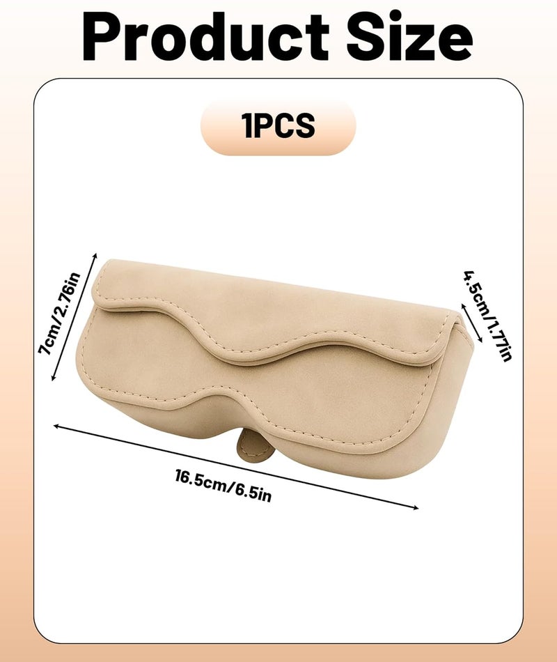 Indusoire منظم نظارات شمسية، حامل نظارات للسيارة، مشبك منظم للزجاجات والأغراض الصغيرة، تصميم مدمج 16.5 x 7 x 4.5 سم - Image 2