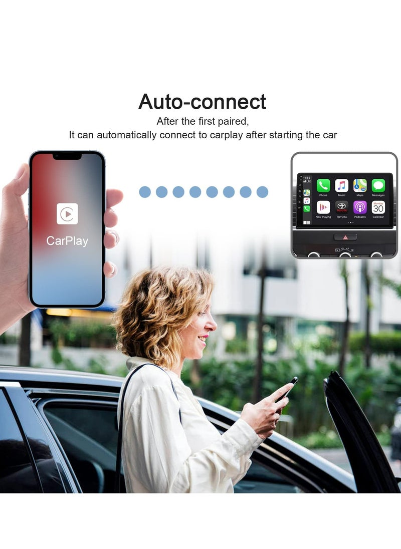 Generic - Wireless CarPlay Adapter for iPhone, Wireless Carplay Dongle Converts Factory Cars Wired Carplay to Wireless, Carplay Bluetooth Adapter, 5Ghz WiFi Auto-Connect Online Update, Support iOS 13+, White - Image 1