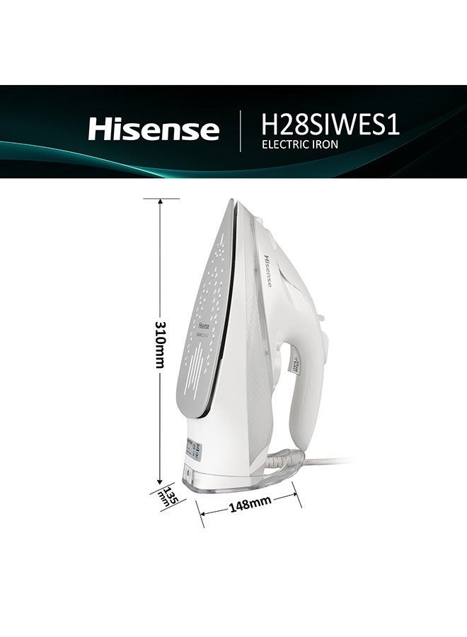 Hisense Steam Iron, 2800W, 300ML, H28 SIWES 1 H28SIWES1 white - Image 3