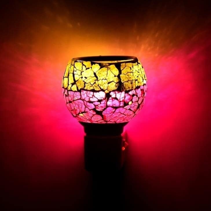 SHREE HANS CREATION Ceramic Kapur Dani Electrical Camphor DiffuserHome Fragrance Aroma Glass Kapoor Dani Essential Oil Diffuser Burner Night Lamp2068Multi - Image 5
