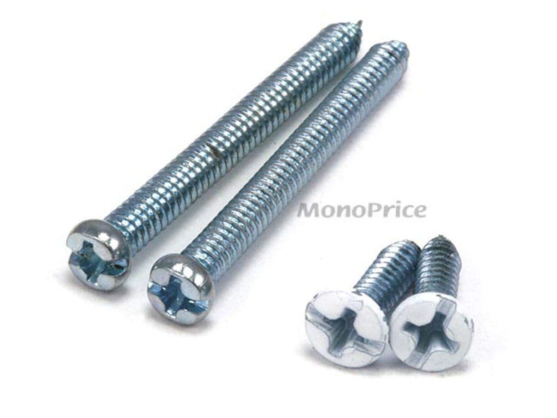 Monoprice 103539 Banana Binding Post Two-Piece Inset Wall Plate â€“ White â€“ Coupler Type For 5 Speakers - Image 3