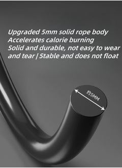 Generic Professional Steel Wire Jump Rope, Adjustable Steel Cable And Ball Bearing High Speed ​​Jump Rope, 3M Rope Length and 360°Rotate for Indoor Outdoor Exercise For Skipping Workout, Fitness, Sports (Black)  - Image 3