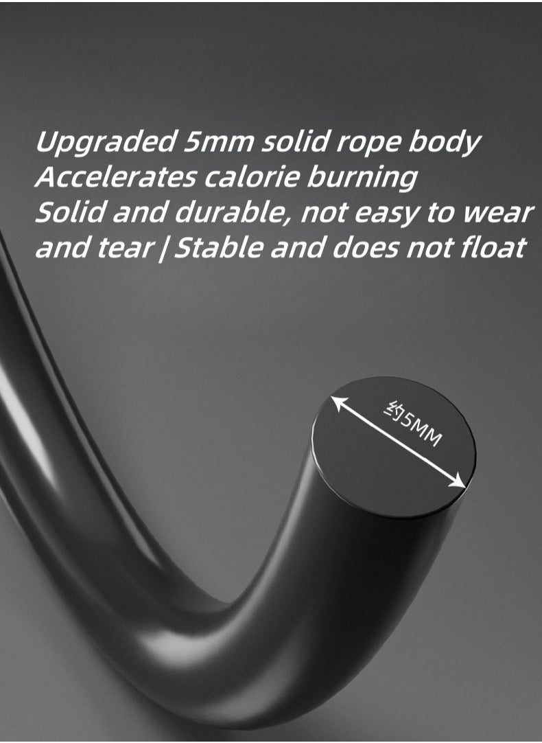 Generic Professional Steel Wire Jump Rope, Adjustable Steel Cable And Ball Bearing High Speed ​​Jump Rope, 3M Rope Length and 360°Rotate for Indoor Outdoor Exercise For Skipping Workout, Fitness, Sports (Black)  - Image 3