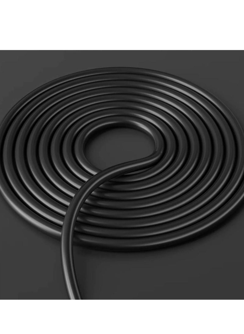 Generic Professional Steel Wire Jump Rope, Adjustable Steel Cable And Ball Bearing High Speed ​​Jump Rope, 3M Rope Length and 360°Rotate for Indoor Outdoor Exercise For Skipping Workout, Fitness, Sports (Black)  - Image 5