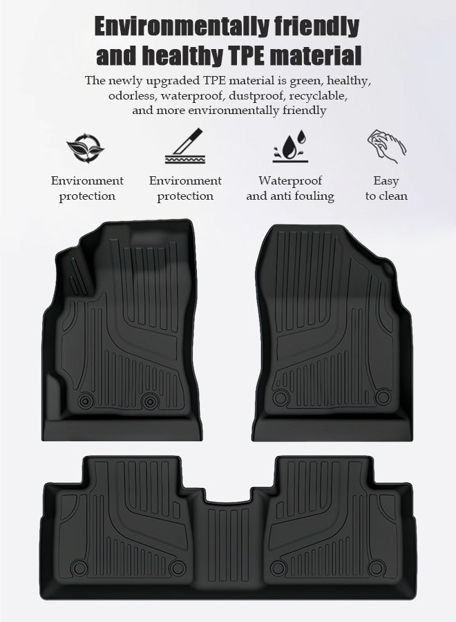 Car floor mat, suitable for Toyota Corolla gasoline car, 2019-2025 model, material: TPE wear-resistant, waterproof, easy to clean, high-end. - Image 2