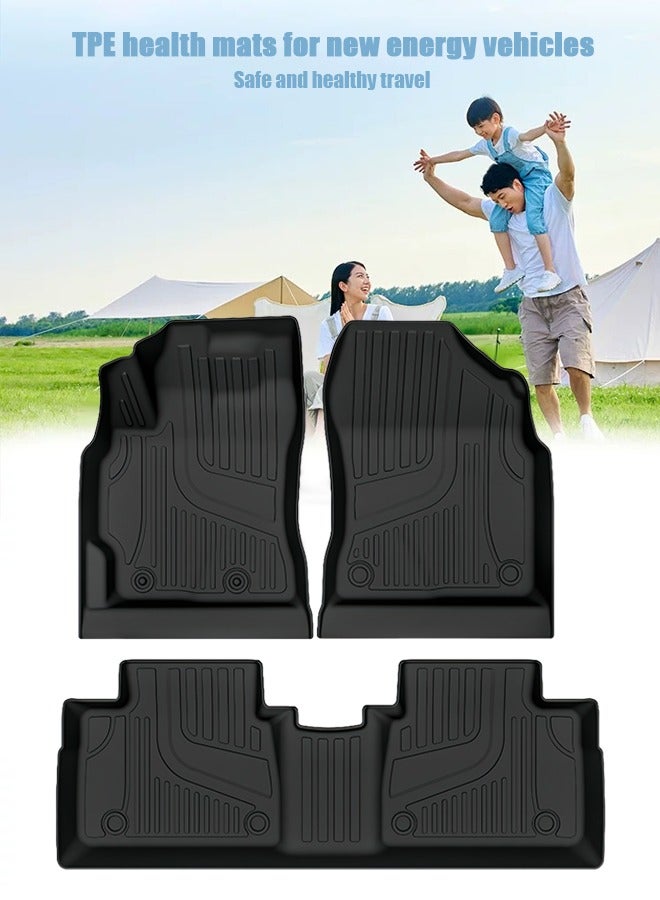 Car floor mat, suitable for Toyota Corolla gasoline car, 2019-2025 model, material: TPE wear-resistant, waterproof, easy to clean, high-end. - Image 4