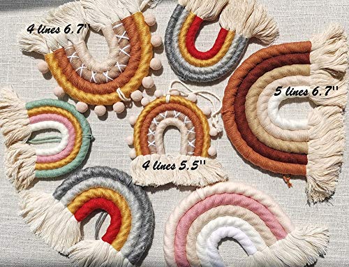 ZWA Rainbow Wall Hanging - Handmade Macrame Wall Art for Nursery & Kids Room Decor - Image 5