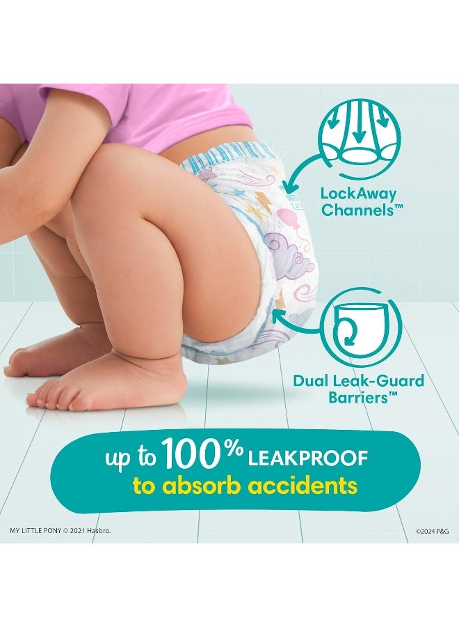 Pampers Easy Ups Training Underwear Girls, 2T-3T Size 4 Diapers, 140 Count - Image 3