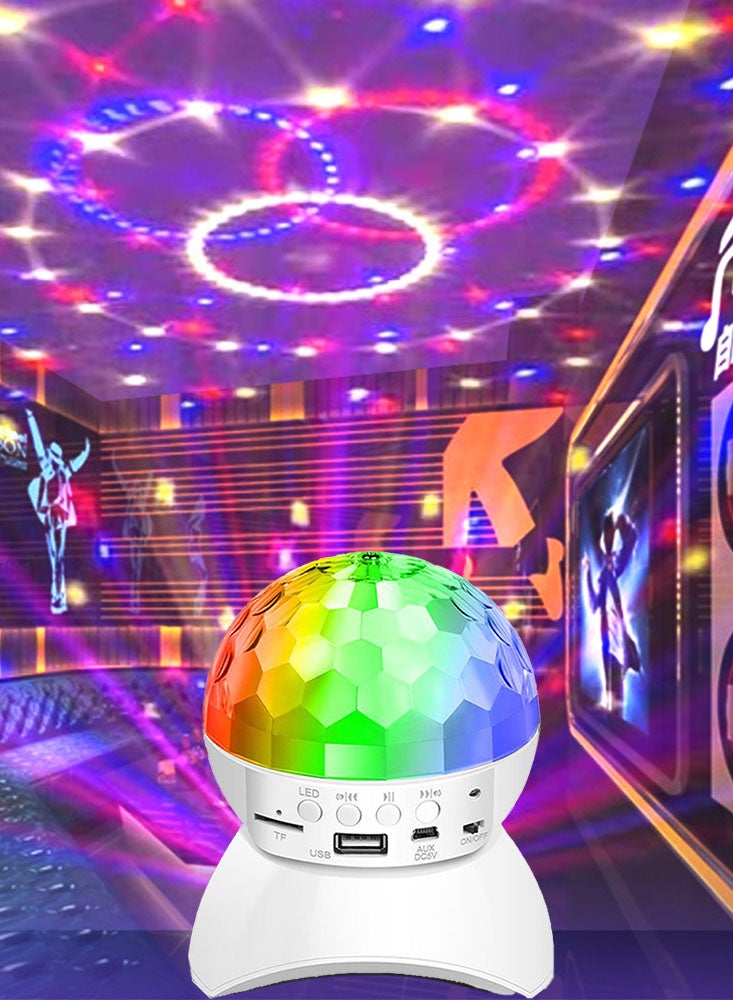 Perfii Colorful Rotating Disco Ball Light with Remote Control, 7 Modes, Stage Lighting for Home Dance, Dazzling Dance Floors - Image 4