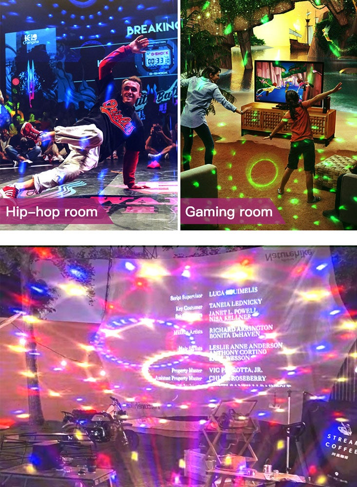 Perfii Colorful Rotating Disco Ball Light with Remote Control, 7 Modes, Stage Lighting for Home Dance, Dazzling Dance Floors - Image 3