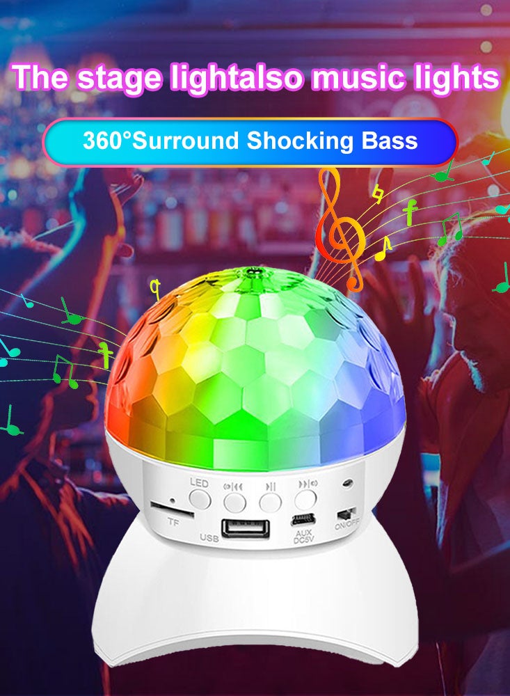 Perfii Colorful Rotating Disco Ball Light with Remote Control, 7 Modes, Stage Lighting for Home Dance, Dazzling Dance Floors - Image 5