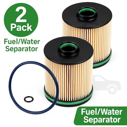 Piwerod 2 Pack TP1015 Fuel Filter with Seals, Compatible with 2017-2025 Chevy Silverado GMC Sierra 6.6L Duramax Diesel, Replace 23304096, 13539108, 23456595 - Image 2