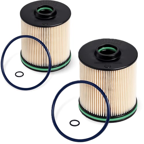 Piwerod 2 Pack TP1015 Fuel Filter with Seals, Compatible with 2017-2025 Chevy Silverado GMC Sierra 6.6L Duramax Diesel, Replace 23304096, 13539108, 23456595 - Image 1