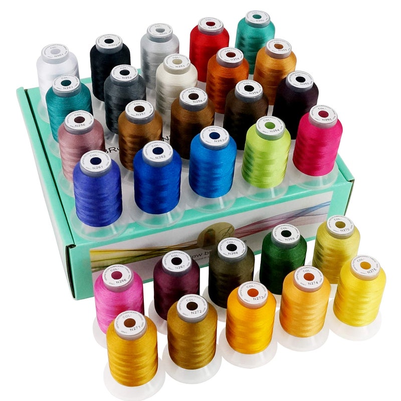 New brothread 30 New Janome Colours Polyester Machine Embroidery Thread Kit 500M Each Spool  Assortment 3