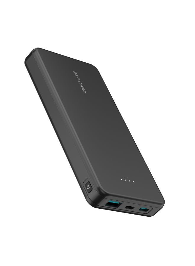 RAVPOWER 10000 mAh RAVPOWER 5-in-1 Travel Charging Combo, 10000mAh Power Bank, 20W 3-Port Travel Charger, Car Charger, 2 Charging Cable Black - Image 2