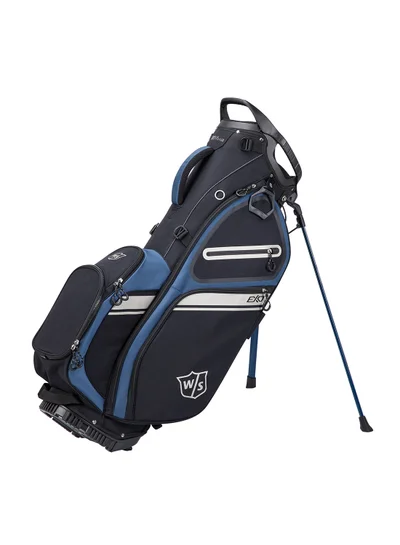 Wilson Exo II Stand/ Carry Golf Bag with 5 divided club sections, Black