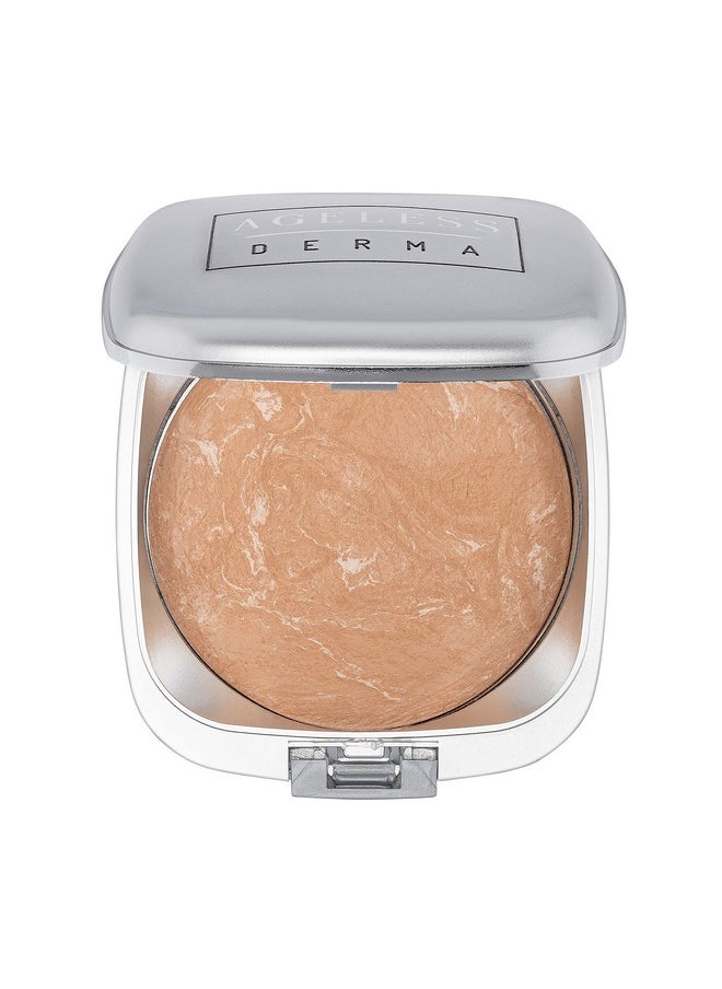 Ageless Derma Ageless Derma Mineral Baked Foundation Makeup- Vegan - Paraben - Gluten and Cruelty Free Powder foundation (Simply Beige)  - Image 1