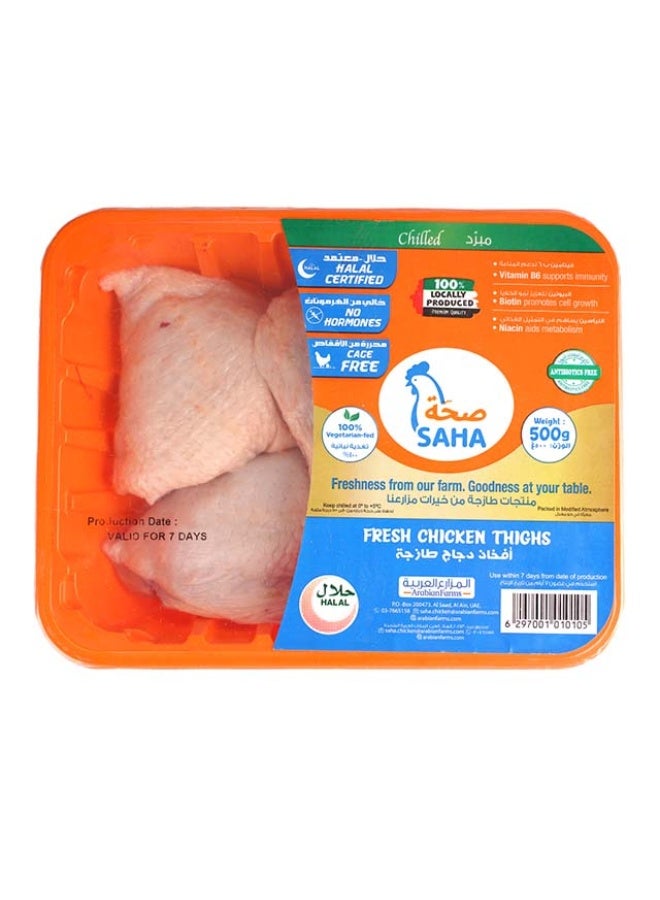 Chicken Thigh, SkinOn/Bone in - 500g, UAE