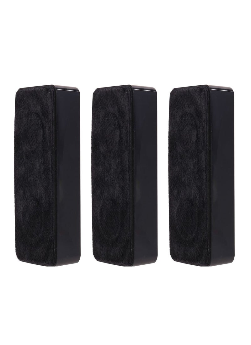 Deli 3-Piece Magnetic White Board Eraser Black  - Image 1