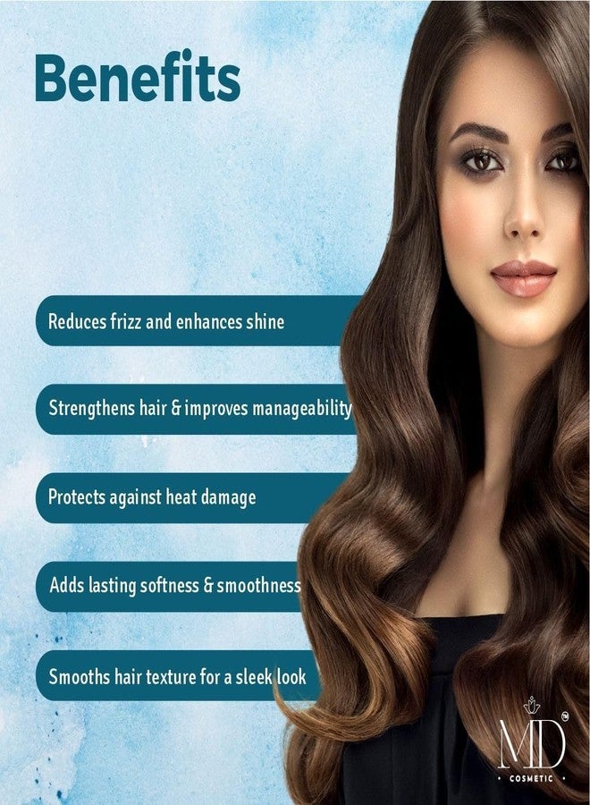 MD Cosmetic Keratin Smoothing Hair Shampoo, 300ml, Frizz Control and Shine - Image 3