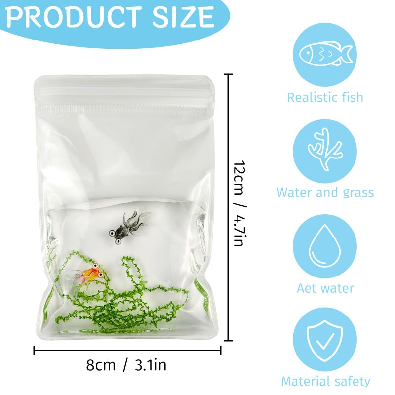 Gytera Simulated Goldfish Squeeze Fidget Toys for Adults, Cute Squishies Fish Sensory Toys for Autism, Stress Relief Squeeze Toys Birthday Gift - Image 2