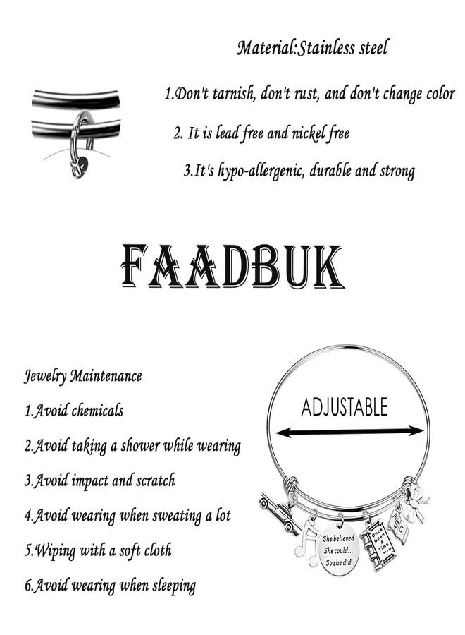 FAADBUK Musical Inspired Charm Bracelet Musical Theatre Gift Theatre Fans Gift (Mat Believed) - Image 2