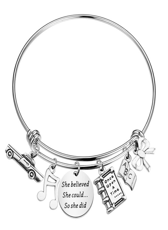 FAADBUK Musical Inspired Charm Bracelet Musical Theatre Gift Theatre Fans Gift (Mat Believed) - Image 1