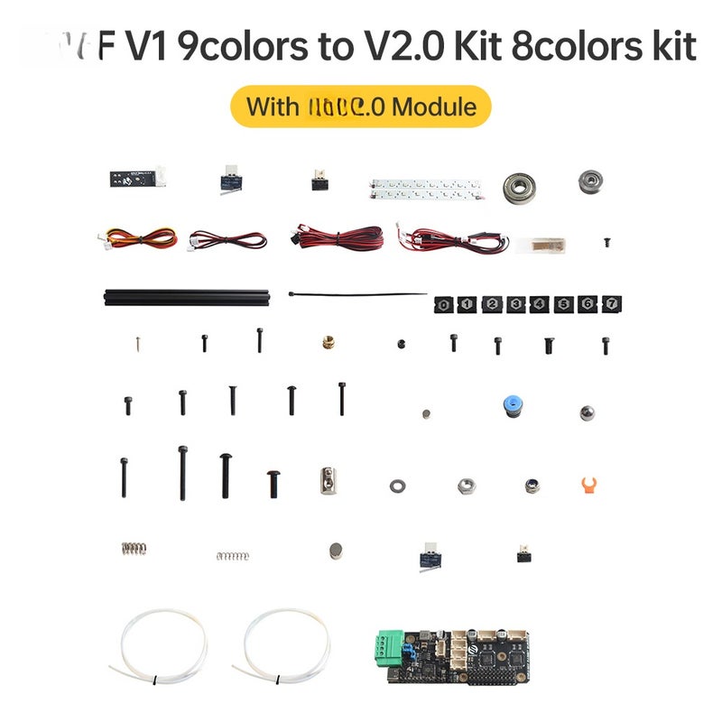 ERCF V1 9 Colors to V2.0 Kit 8 Colors Multi-colors 9 To 8 with ERB2.0 Module Printing Offical Certification Multi-colors Filament Switch Printing Compatible with Voro 2.4 R2/Trident/ Switchwire 3D - Image 1