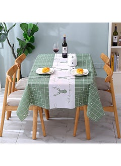 wolpin 4 Seater Dining Table Cover & Center Table Cover - Green Elk Printed(Polyvinyl Chloride (PVC), Rectangular, Pack of 1) - pzsku/Z2C77559955B035A1D13FZ/45/_/1738306260/b56e00dd-16c5-4ce3-b5cd-a8245f9bbce7