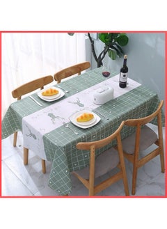 wolpin 4 Seater Dining Table Cover & Center Table Cover - Green Elk Printed(Polyvinyl Chloride (PVC), Rectangular, Pack of 1) - pzsku/Z2C77559955B035A1D13FZ/45/_/1738306269/e6878f59-d149-4cb3-b272-c20ad3af8425