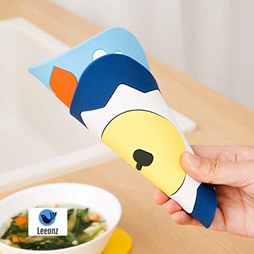 Leeonz Silicone Trivet Mat, Hot Pads, Heat Resistant Coasters, Tableware Insulation Pad Potholders,Cups Pad,Placemat, Non-Slip Mat, Flexible,Random Color and Pattern (Big-Random, Set of 4) - Image 4