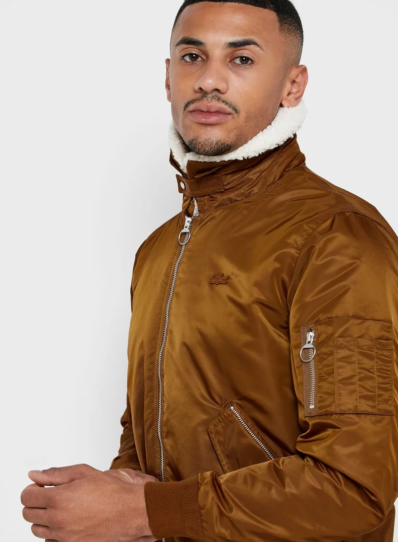 LACOSTE Borg Collar Jacket