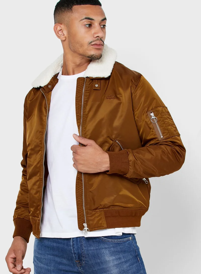 LACOSTE Borg Collar Jacket