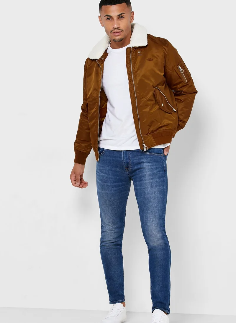 LACOSTE Borg Collar Jacket