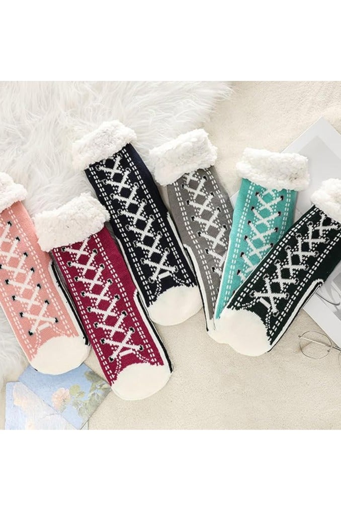CMGTYYD. الجوارب - فائقة السميكة الجوارب المنزلية الكشمير ، الجوارب الكشميرية ، الجوارب مريحة الكشفية ، الجوارب الشتوية المضادة للانزلاق - Image 2