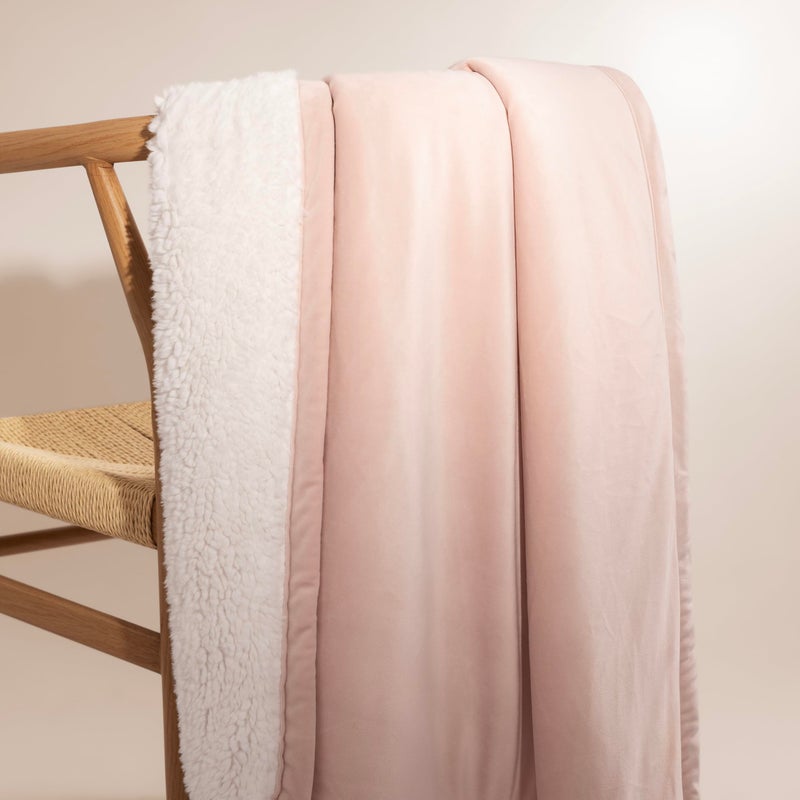 UGG Bliss Throw Blanket Plush Soft Fleece Fluffy Blankets for Bed or Couch Oversized Warm Reversible Machine Washable Medium Weight Home Decor Giftable Throw, 50-inch x 70-inch, Quartz Pink - Image 5