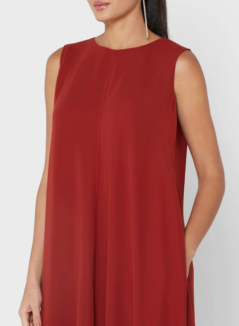 Wanni Fuga Sleeveless Ruffle Maxi Dress