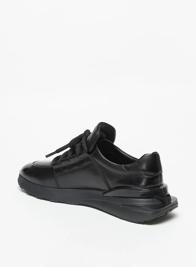 دوتشيني Mens' Colourblock Sneakers with Lace-Up Closure
