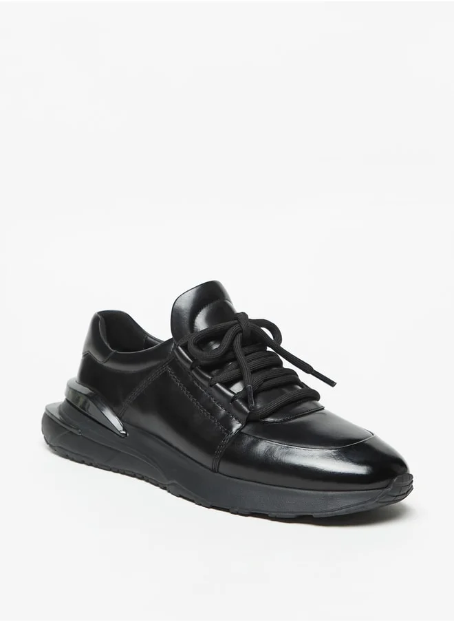 DUCHINI Mens' Colourblock Sneakers with Lace-Up Closure